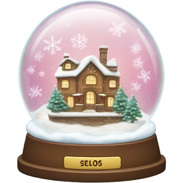 Heart snow globe emoji