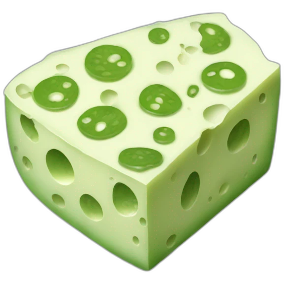 Green cheese emoji