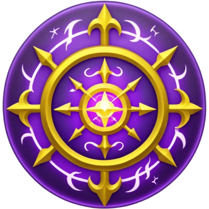 Wiz 101 casting sigil purple and yellow inspired storm magic  emoji