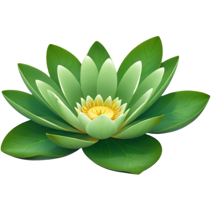 Water lily leaf (no flowers leaf only) emoji