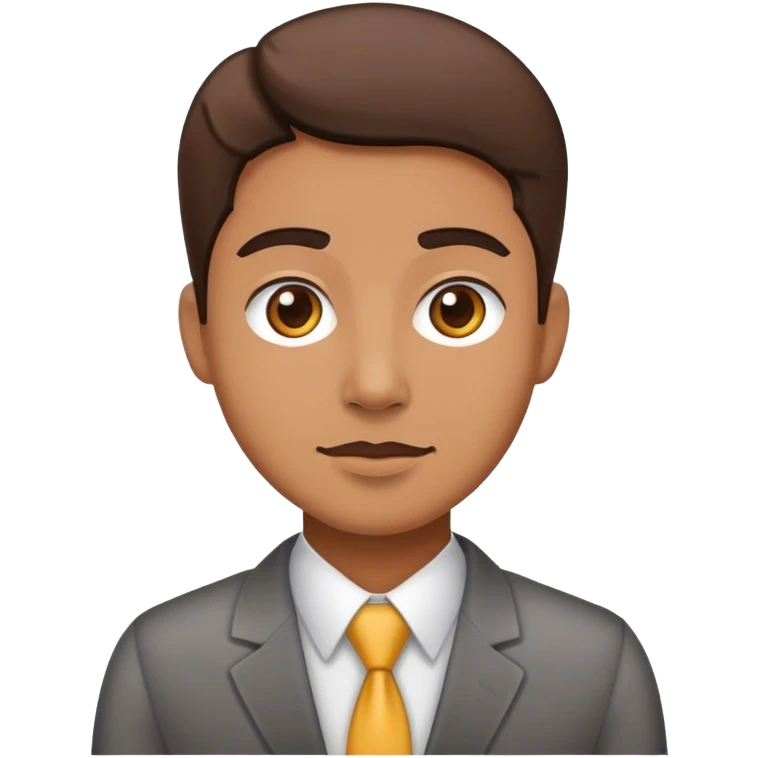 A full-length office employee emoji