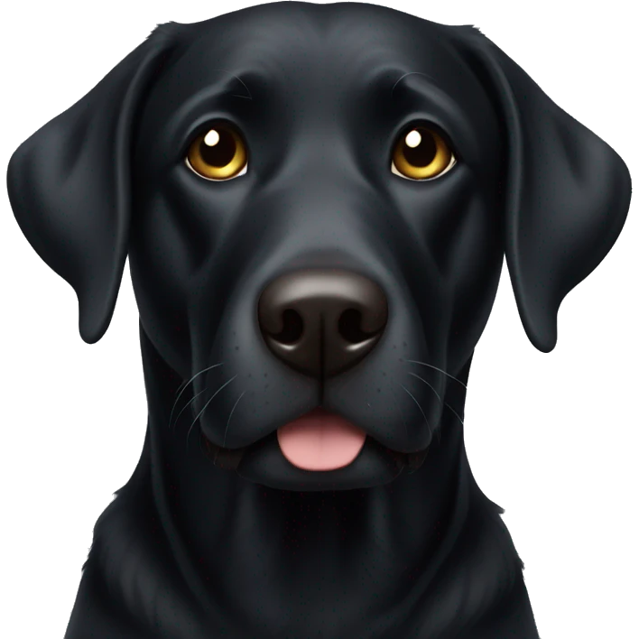 Old black lab emoji