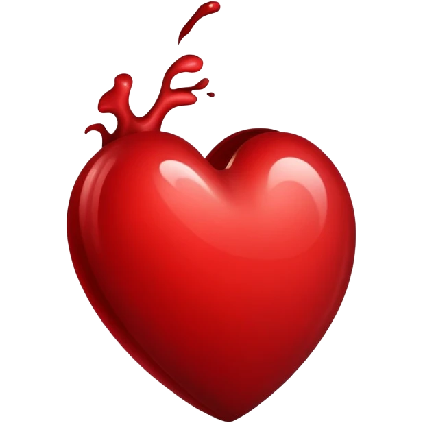 dark red heart emoji