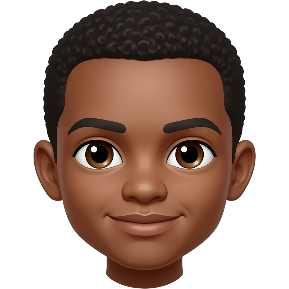 Black boy Face emoji