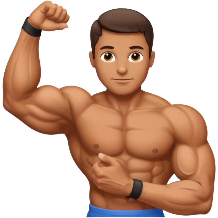 Arm with muscle and manicured hand emoji