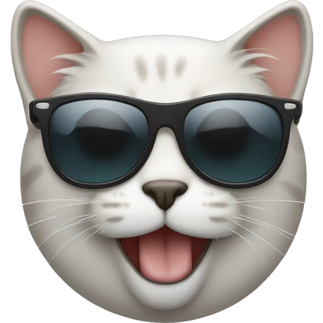 Cat with sunglasses emoji