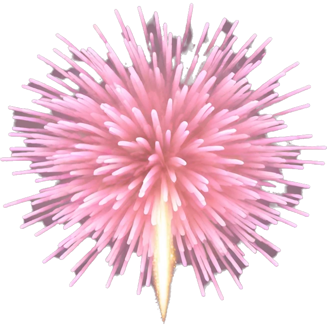 light pink fireworks emoji