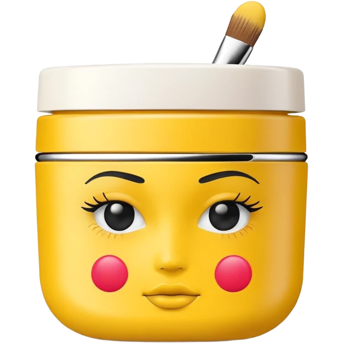 yellow makeup packaging emoji