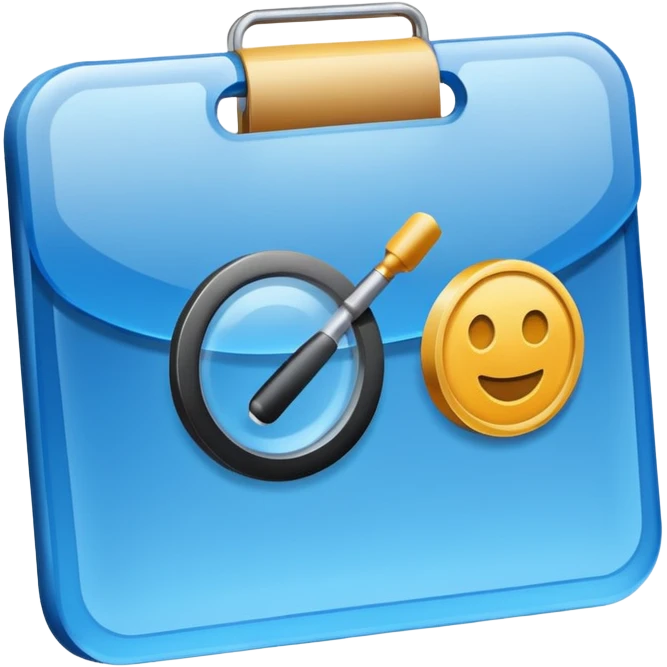 audit trail icon no human, no metal, not shiny, not grey emoji