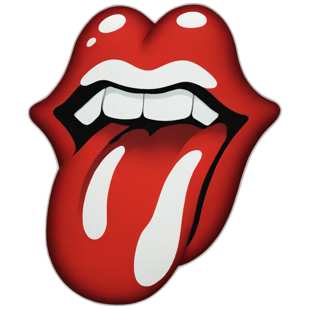 rolling stones logo emoji