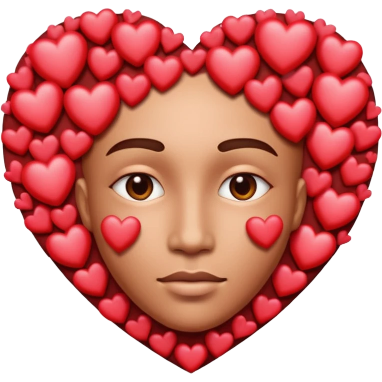 cara de corazones  emoji
