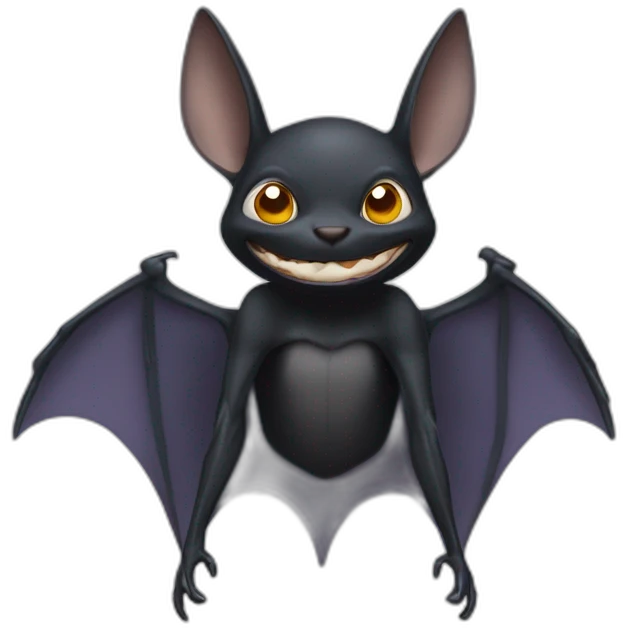 Chauve souris en araignée emoji