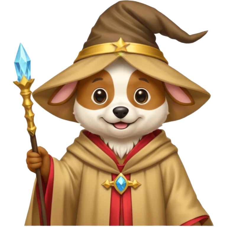 Dog wizard emoji