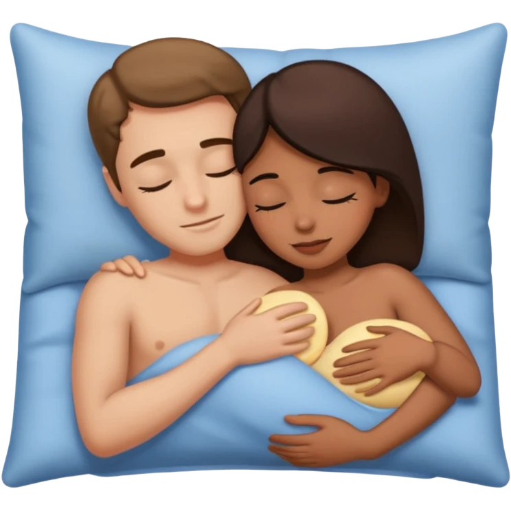 Naked spooning emoji