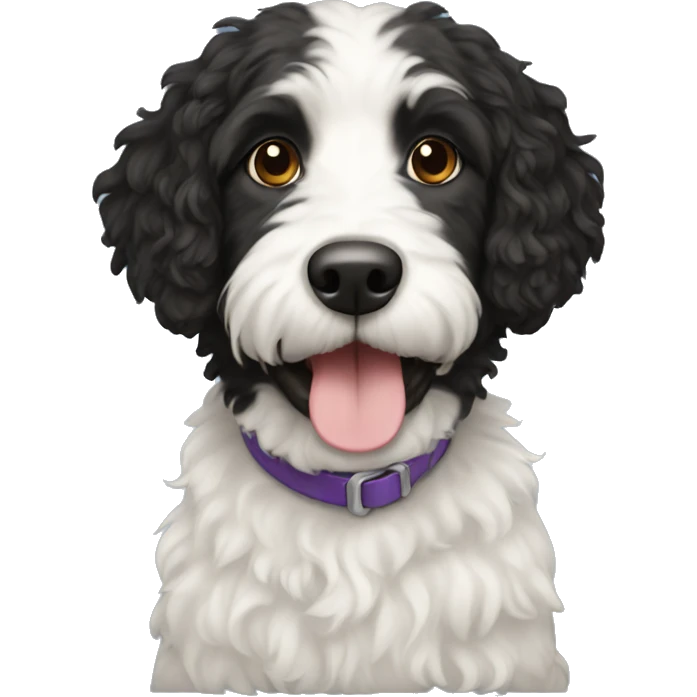 Bernadoodle dog emoji