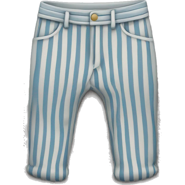 Skinny pants with stripes emoji
