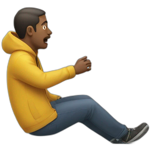 man thrown under bus emoji