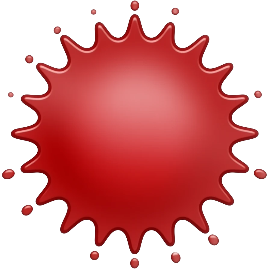 Red splash emoji