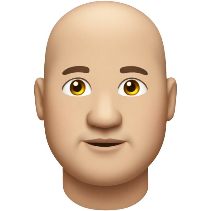 Fat bald guy  emoji