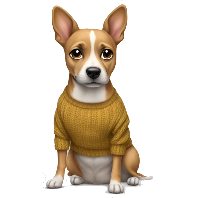 Winner dog wearing sweater  emoji