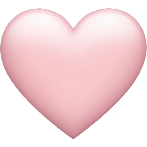 Light pink heart emoji