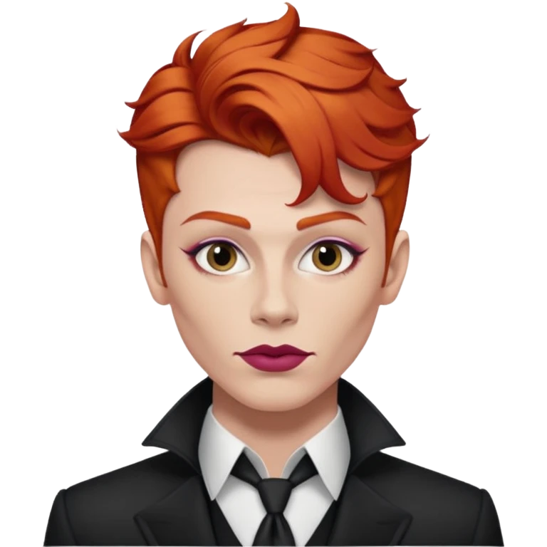 redhead drag king fabulous makeup emoji