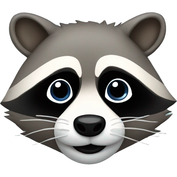 Raccoon with mustache  emoji