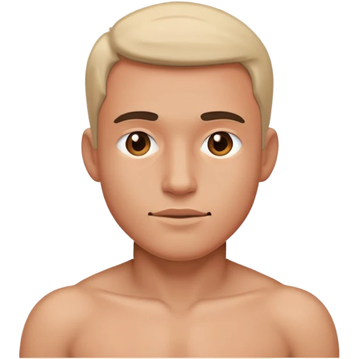 No clothed man emoji