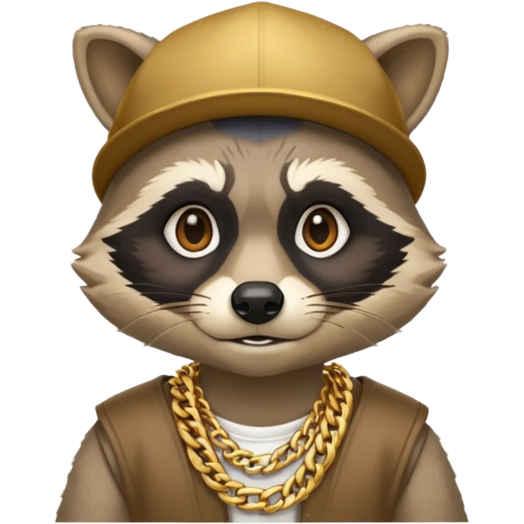 Rapper racoon emoji