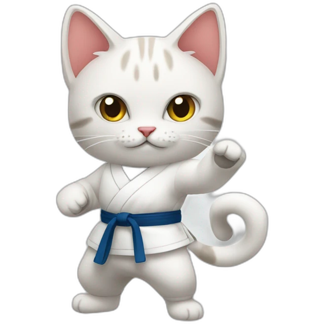 cat-karateka emoji