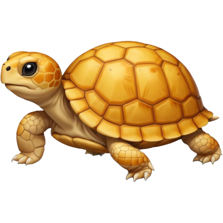 A young very small yellow tortoise emoji