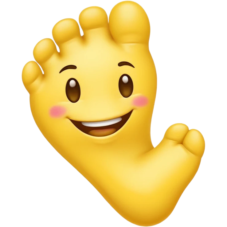 yellow emoji smelling foot emoji