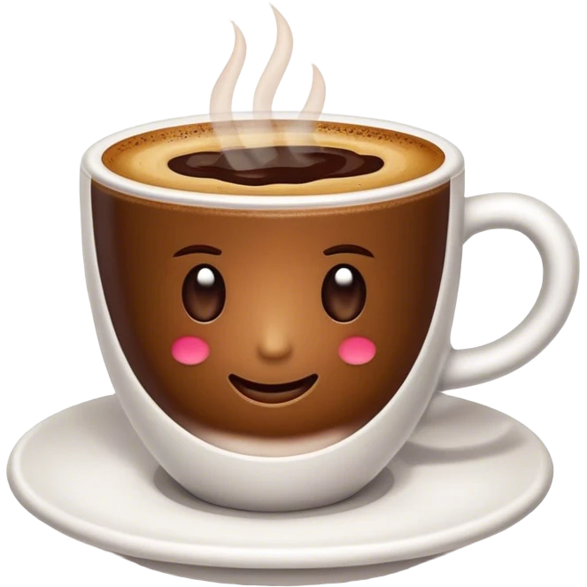 Cinematic Realistic Turkish Coffee Drink Emoji, depicted as a small cup of strong, aromatic coffee with thick foam rendered with detailed textures and warm, inviting lighting. emoji