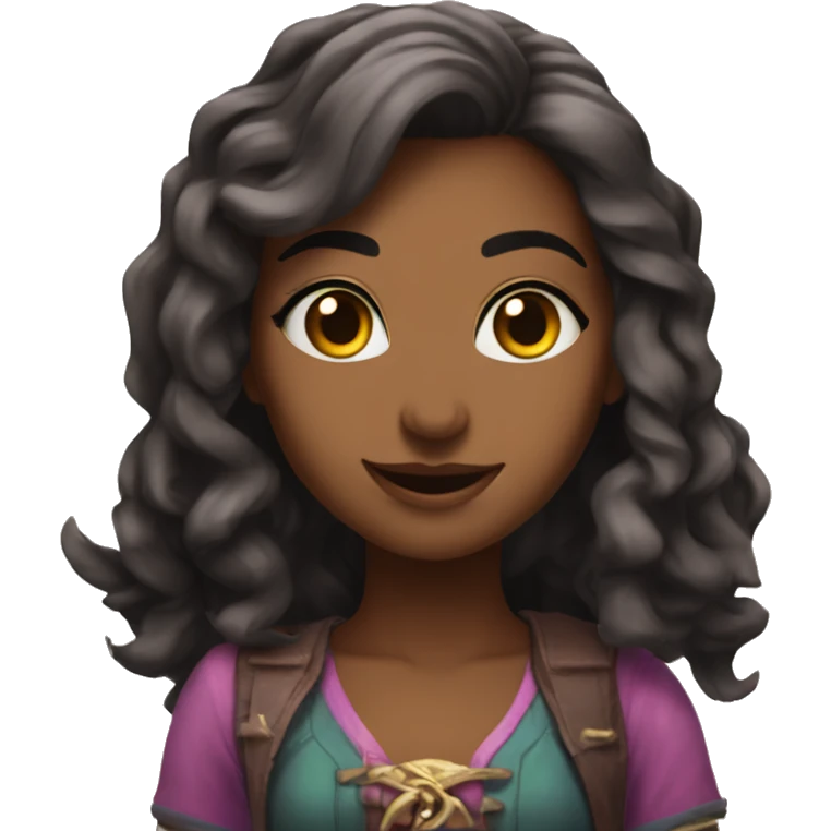 Samira from LOL with text “pentaqueen” emoji