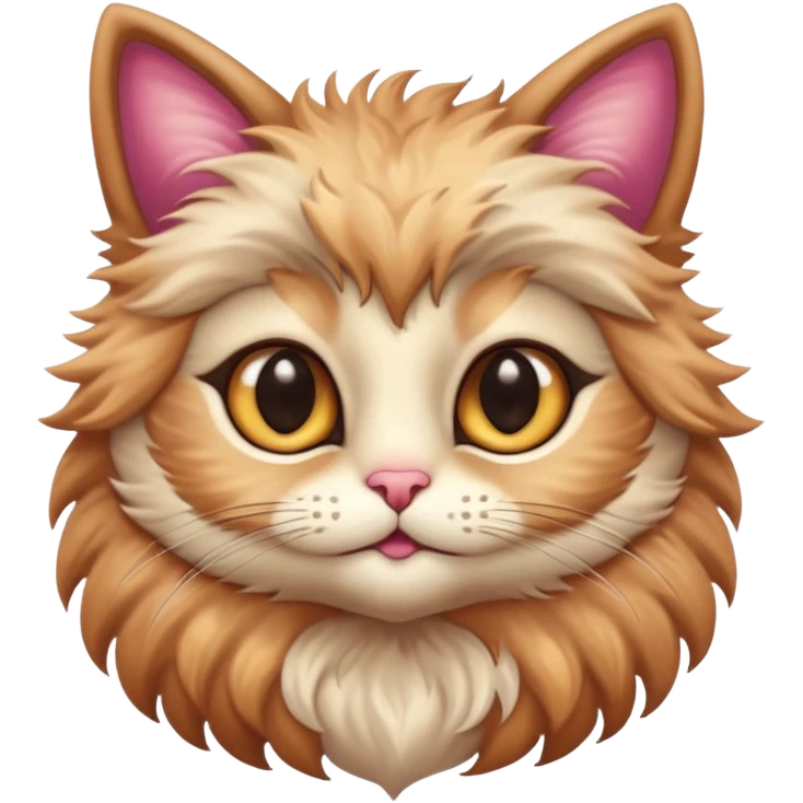 make a hyper realistic cute cat like mythical creature emoji
