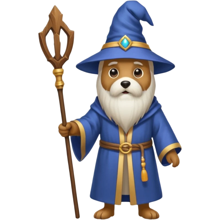 Dog wizard emoji