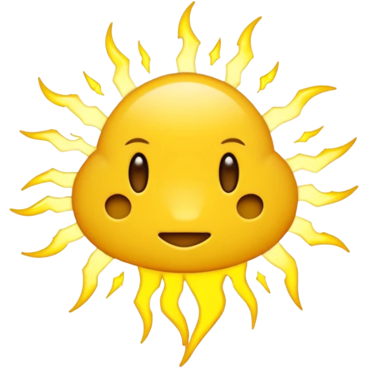 Rayos truenos con cara de molestia  emoji