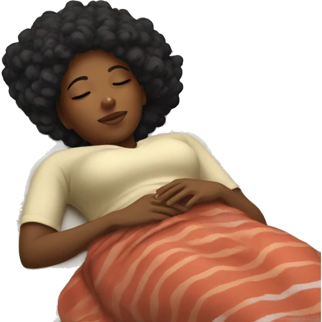 Black women napping  emoji