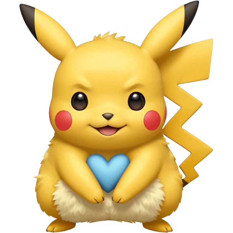 Pikachu amoureux emoji