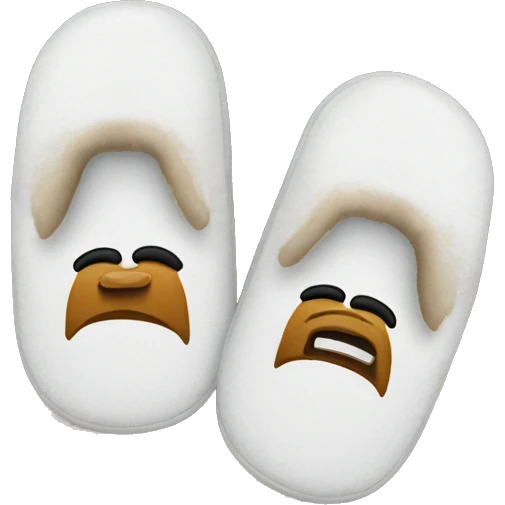 Ugh slippers emoji