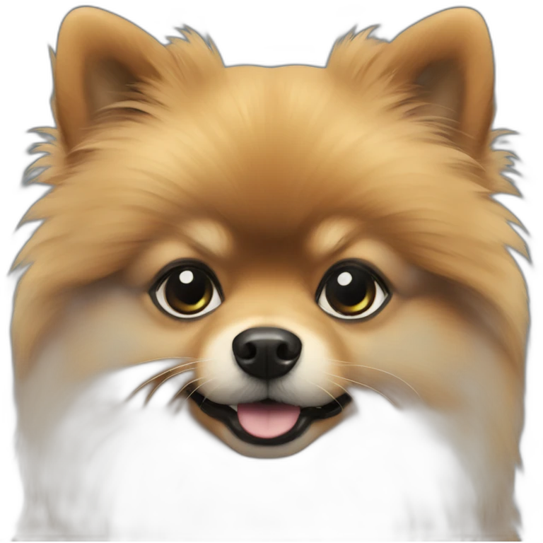 Black pomerania emoji
