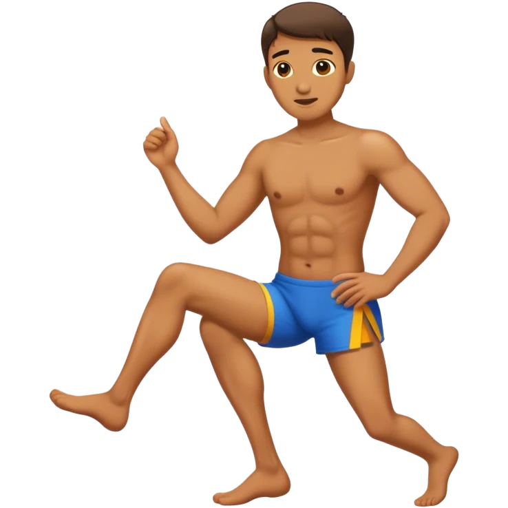 Man with extra leg emoji