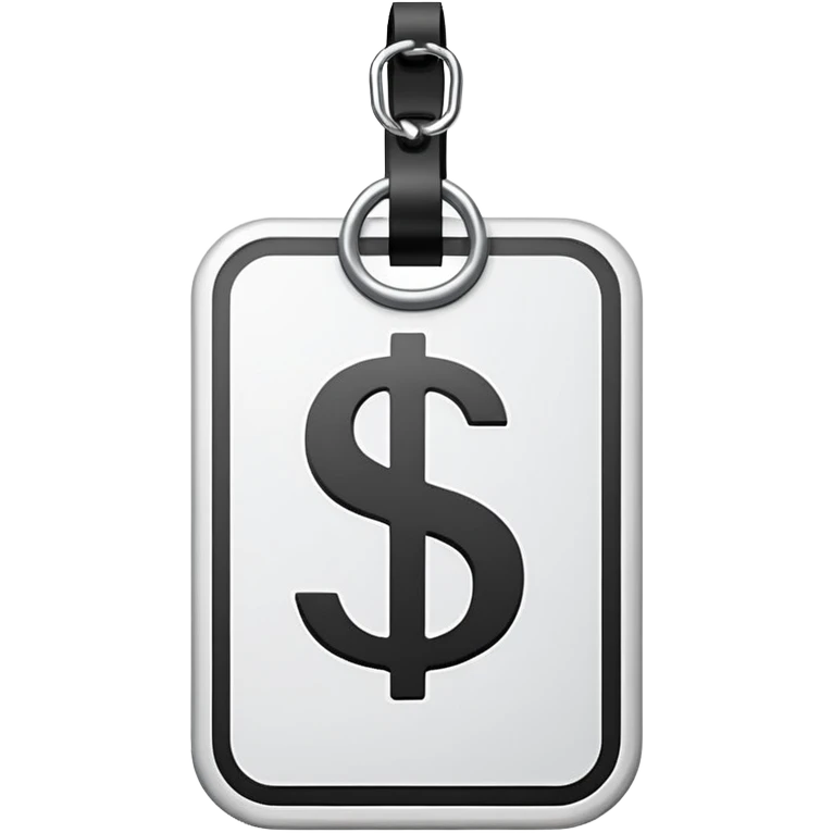 price tag with dollar sign emoji