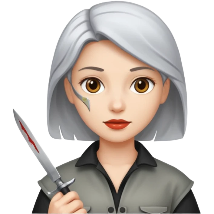 Woman with a knife emoji