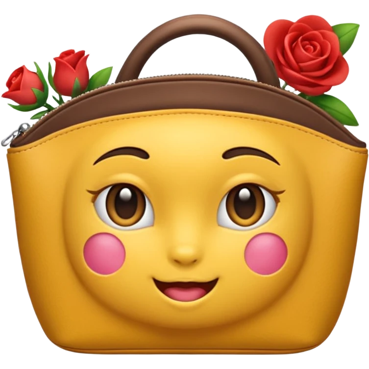 косметичка с цветочками  emoji