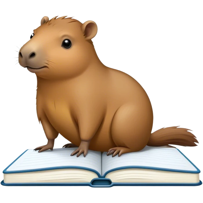 capivara no notebook emoji