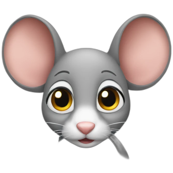 mouse bigger eyes emoji