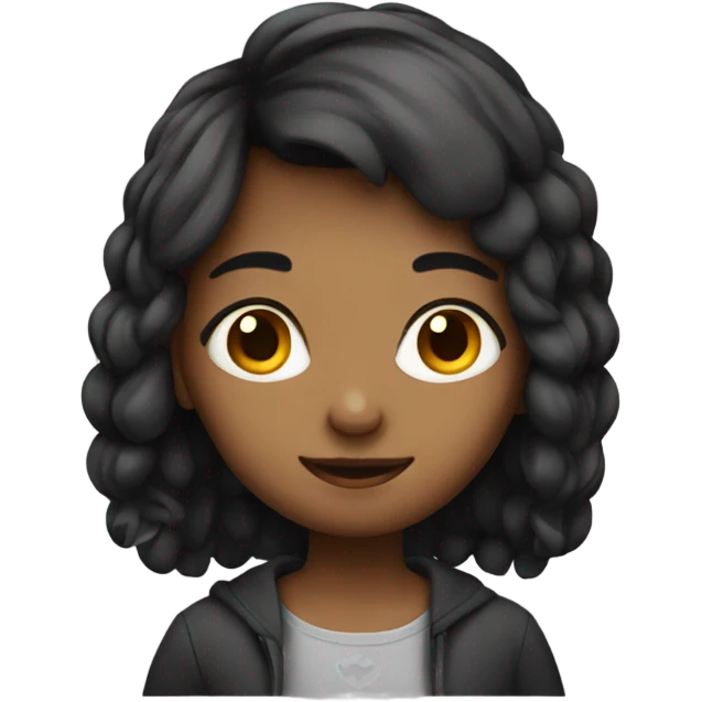 A cute girl emoji