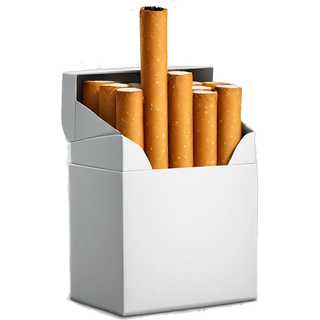 photorealistic pack of cigarettes emoji