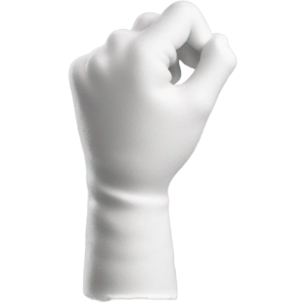 Bent arm in a plaster cast emoji